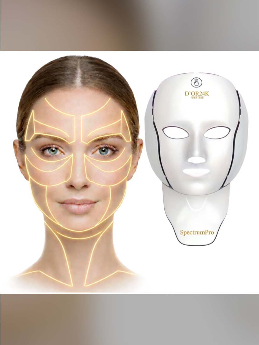 DOR24K spectrumpro 7 light settings LED Revolution Face & neck LED
Treatment
